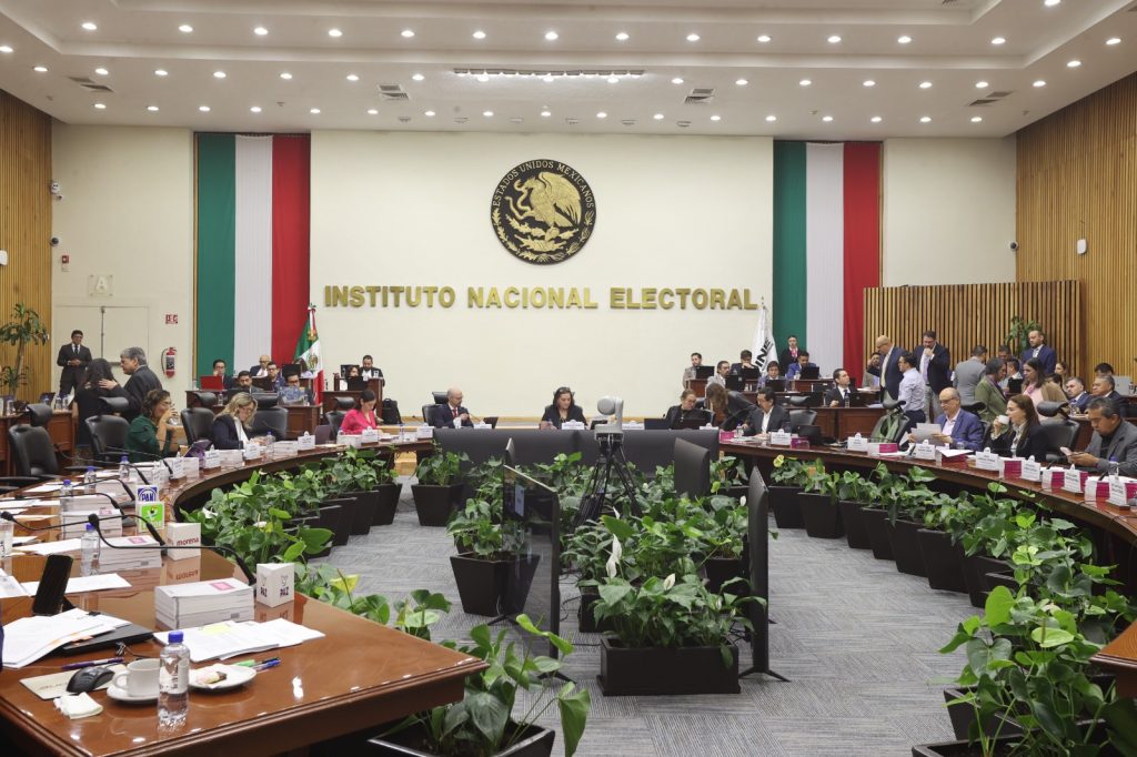 Sesión del Consejo General del INE